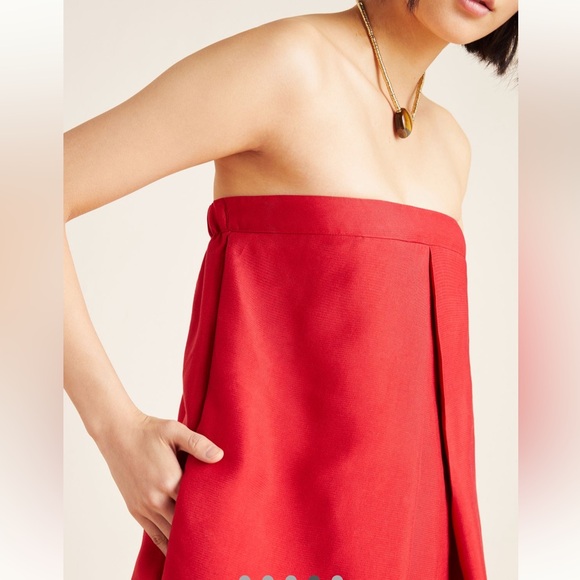 ANTHROPOLOGIE AMANDI Red Carolyn Wide-Leg Jumpsuit Sz Med NWT - Picture 4 of 8